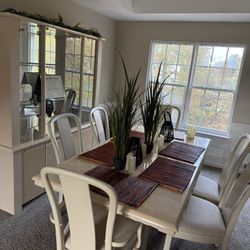 Dining Room Table And Cabinet