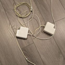 2 Genuine Apple 60W MagSafe 2 MacBook Chargers (A1435) – Bundle