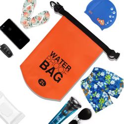 2 Liter Waterproof Dry Bag Storage Swimming Kayak River Hiking Float Sailing Canoe Diving Compression Backpack