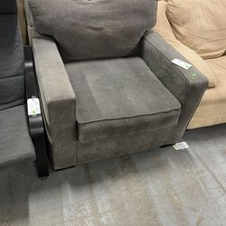 Large Grey Accent Chair (in Store)