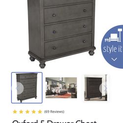 Gray Brand new Dresser 