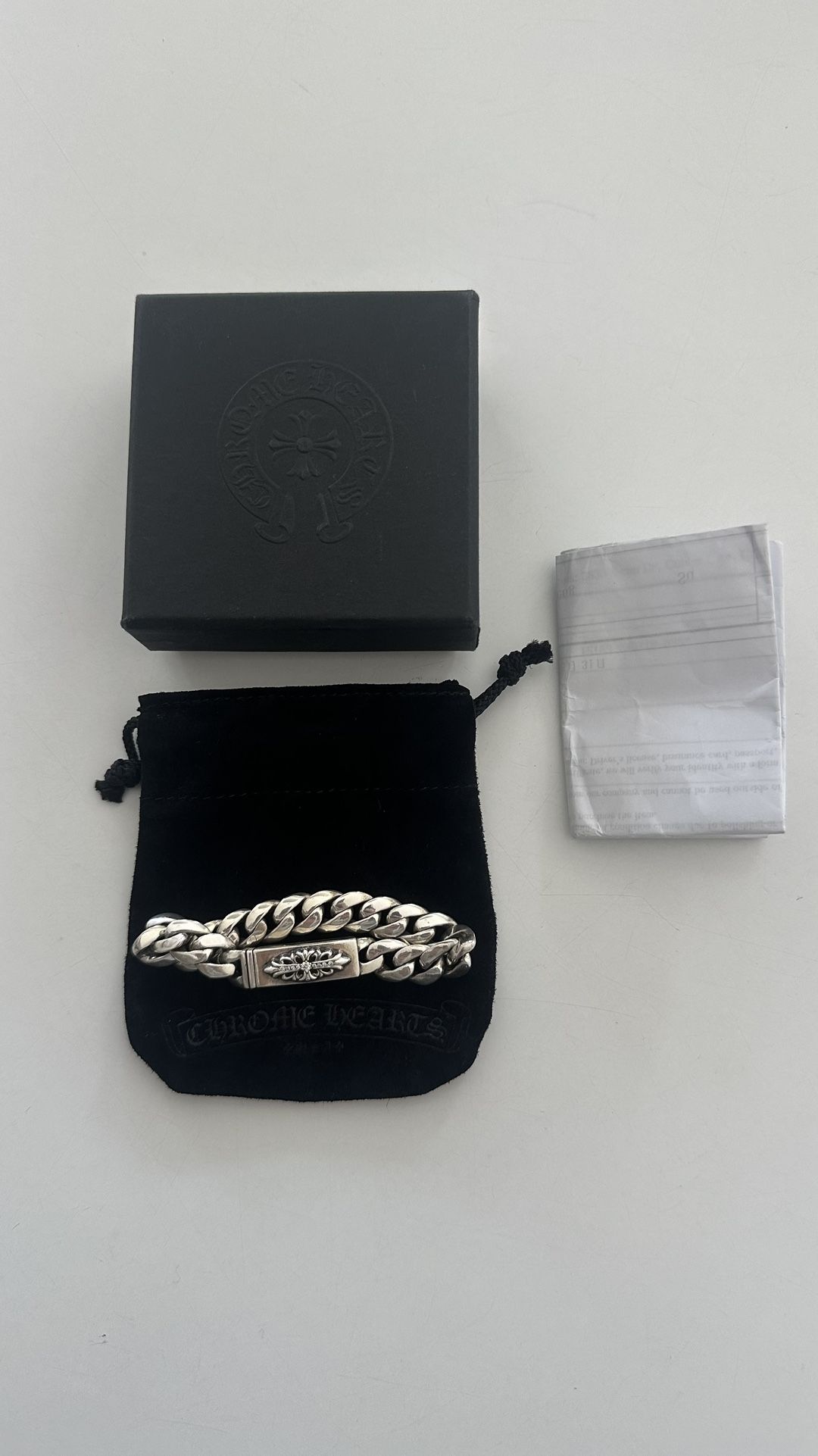 Chrome Hearts Diamond ID Bracelet