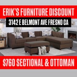 New Sectional & Ottoman 