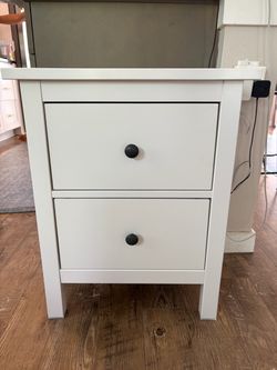 HEMNES 2-drawer chest, white stain, 21 1/4x26 "