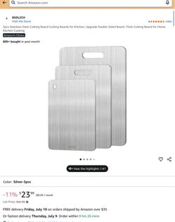 STAINLESS STEEL CUTTING BOARD KIT