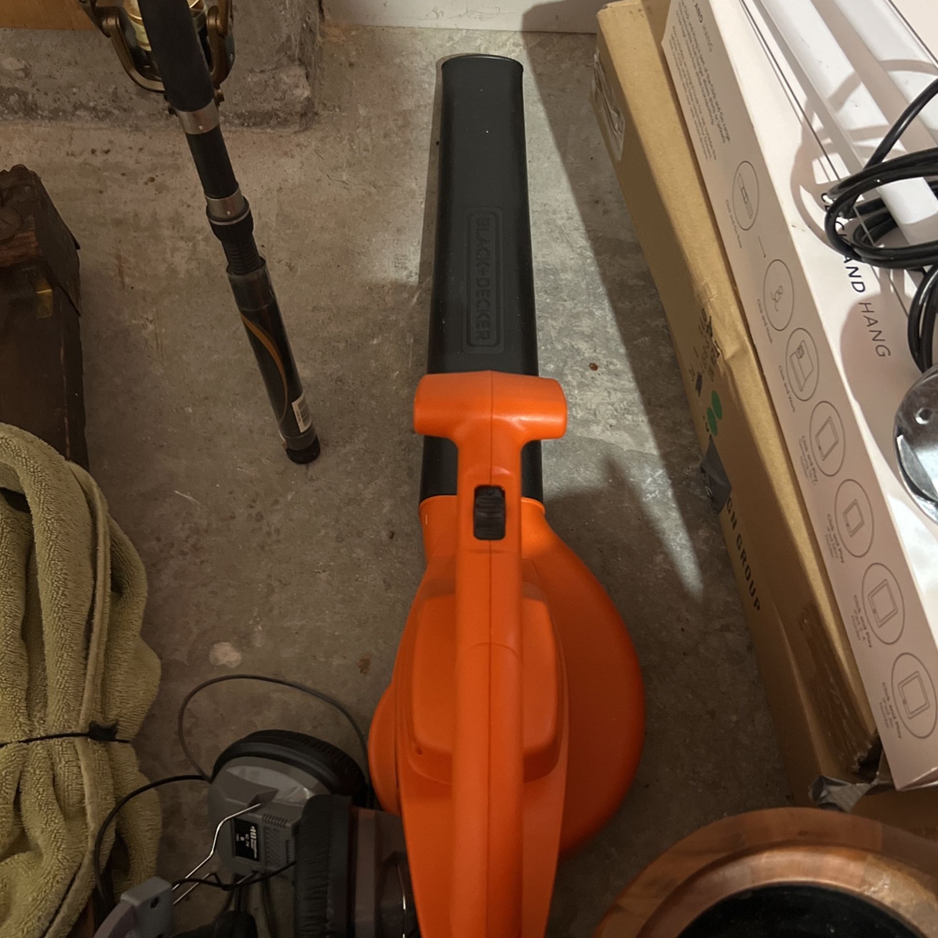 Black Decked Leaf Blower- No Chord