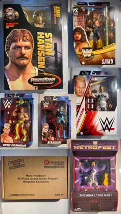 WWE AEW Boxed Wrestling Action Figures