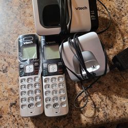 Vtec Phone With Charging Bases.- New