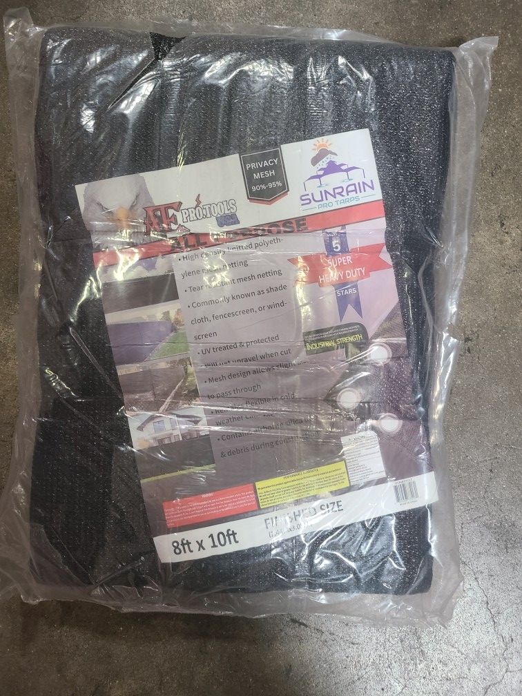 8ft × 10ft Super Heavy Duty Mesh Shade In Black