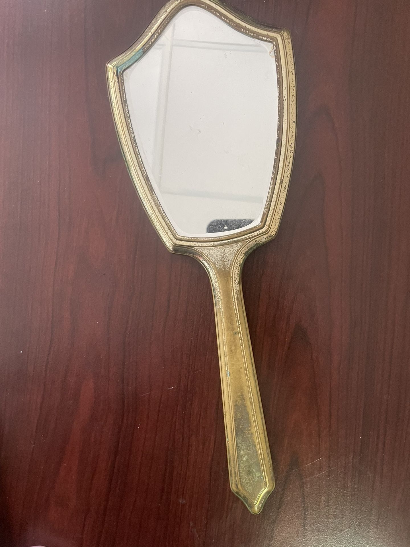 Vintage Handheld Mirror - 13 Inches