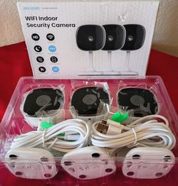 Amorom Smart & Secure WiFi Indoor Security Cameras Set