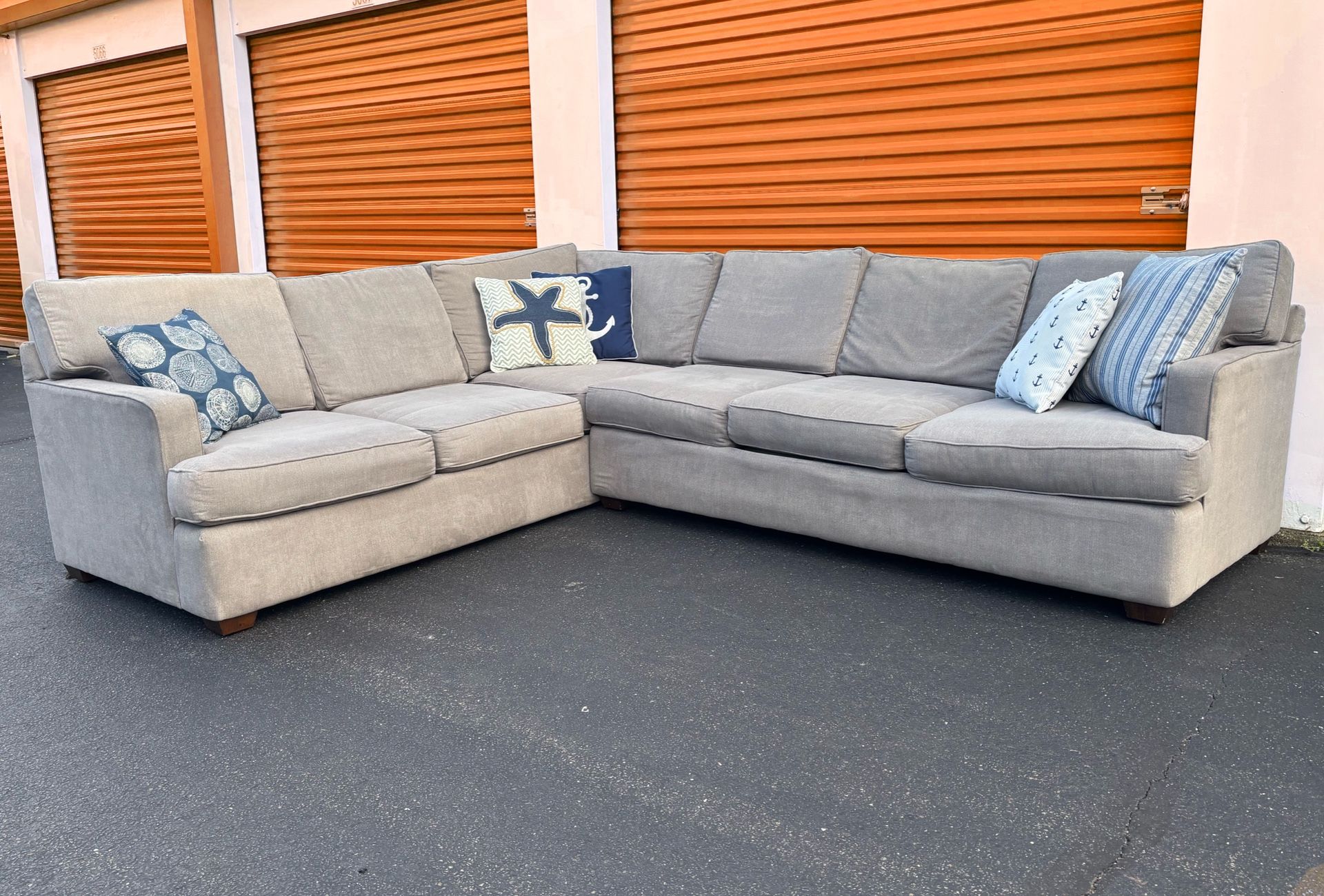 Gray Sofa Sectional (Free Delivery)