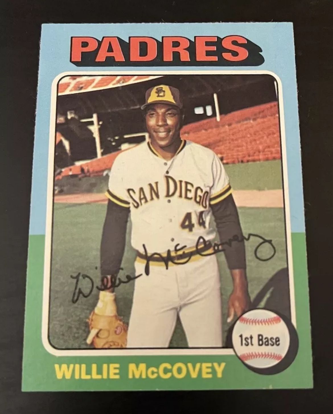 Willie McCovey HOF Baseball Player - 1975 Topps #450