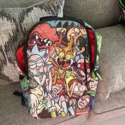 Sprayground rick and morty book bag