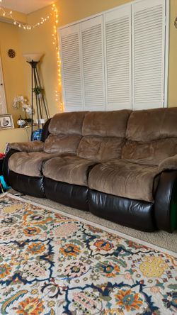 Brown Recliner Sofa / Couch