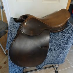 Brown Leather English Horse Saddle Jump Martin Kinlet