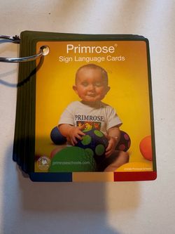 Primrose Sign Language Flash Cards-30 double-sided
