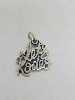 James Avery Retired “Let's Rodeo" silver charm