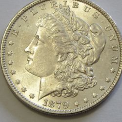 1879 o Bu Morgan Silver Dollar 