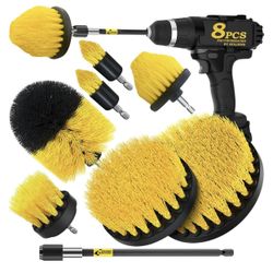 New Drill Brush Attachment Cleaning Set