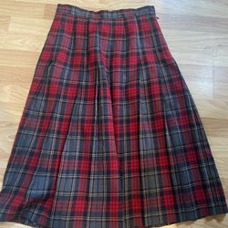 LL Bean, Size 12P, Wool Skirt. 