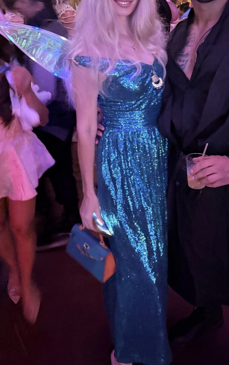 Dress Blue Zara Halloween M-s Size