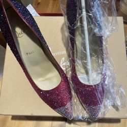 Christian Louboutin Sparkle Paris Line High Heels. Size 41
