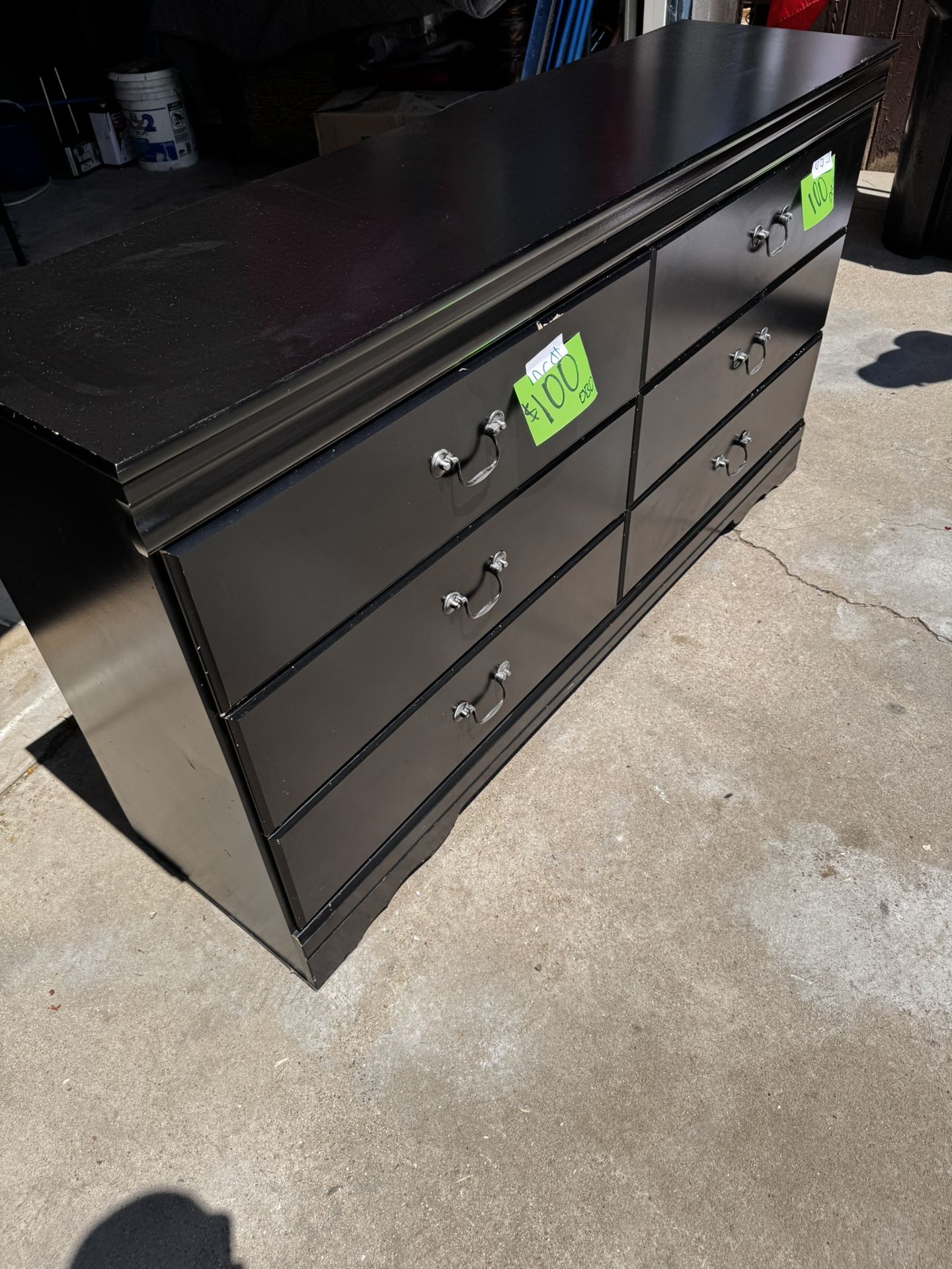 Black 6-Drawer Dresser β $100 OBO