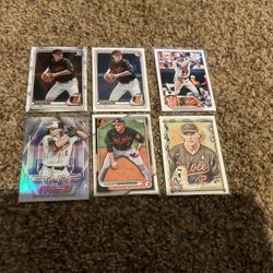 6 Gunnar Henderson Baseball Cards With 5 Rookies Baltimore Orioles Superstar 