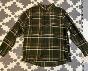 Orvis Green Flannel Jacket XXL
