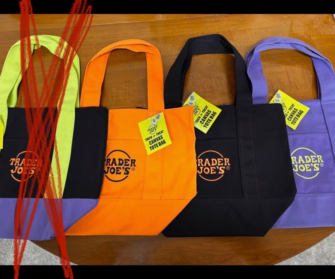 Tote Bag. Trader Joes- Halloween Bag. Boo Bag