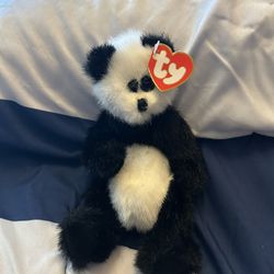 TY Beanie Baby - Checkers Panda Bear