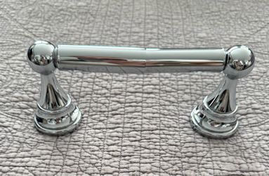 Vintage Baldwin Solid Brass Premium Toilet Paper Holder - Polished Chrome finish