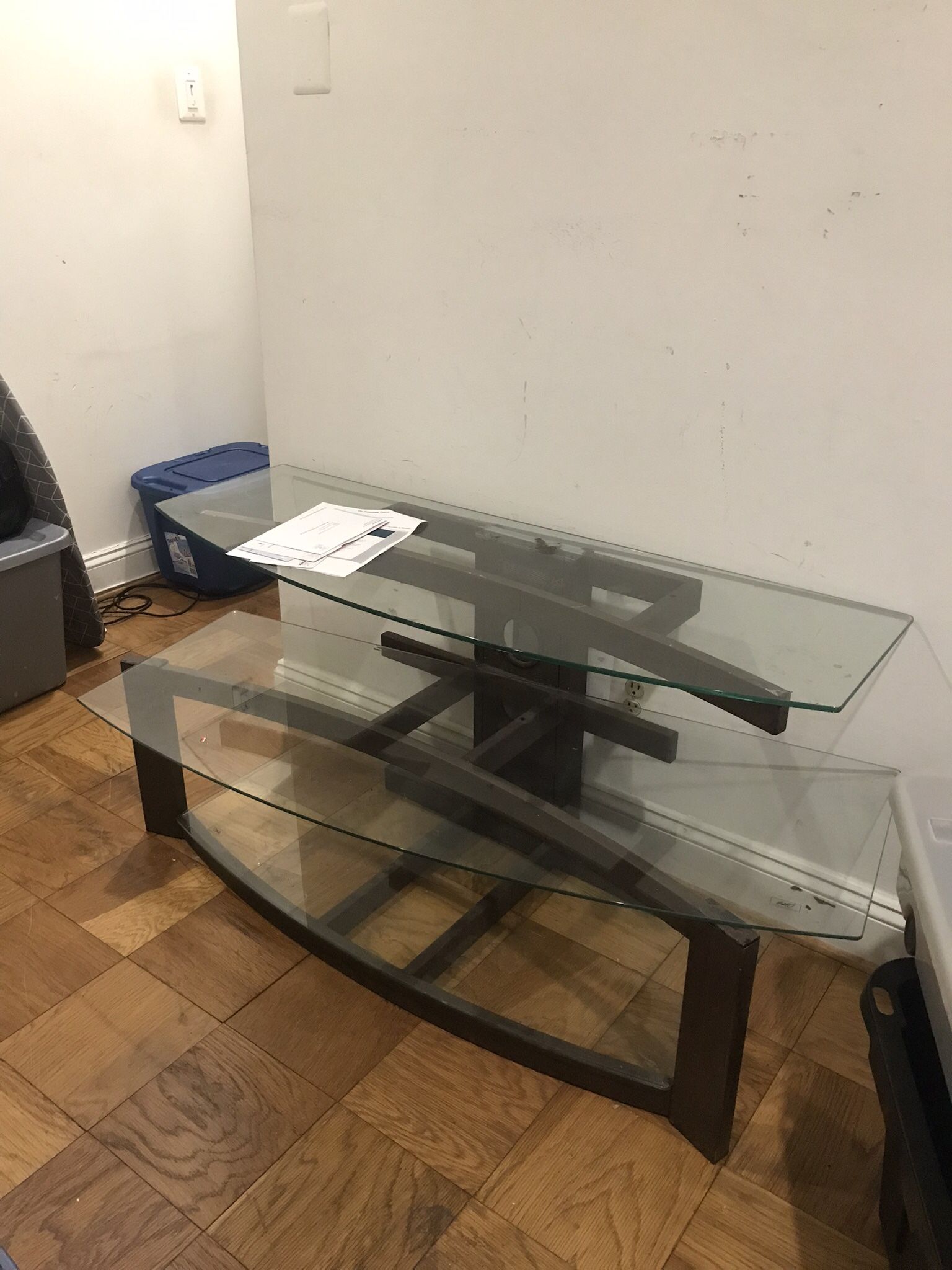 Glass Entertainment Center / TV Stand