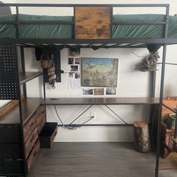 Twin Size Loft Bed Frame