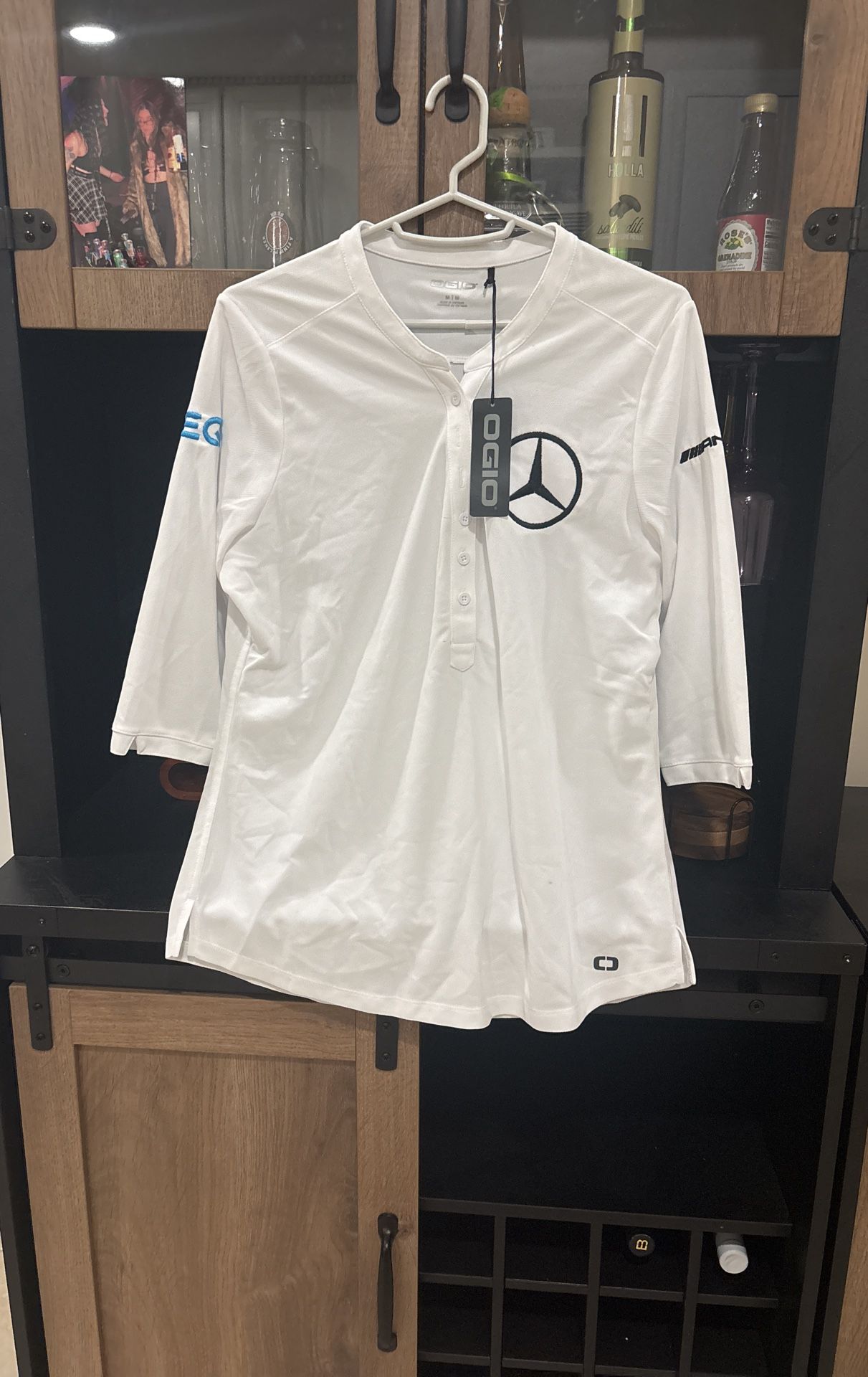 mercedes golf shirt