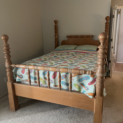 Queen bed and mattress