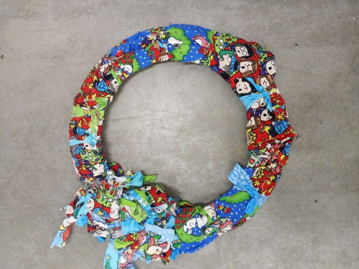 Christmas Peanuts Gang Medium Handmade Wreath