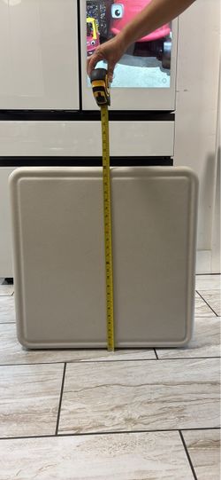 Beige Plastic Folding Table Top