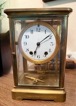Antique 1924 Seth Thomas Mantel Clock Crystal Regulator