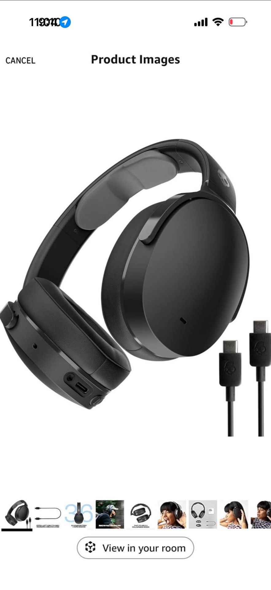 Skullcandy Hesh Evo Wireless Over-Ear Bluetooth Headphones with Extra USB-C Ch, Noise