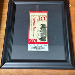 2009 Nebraska Cornhuskers 300th Consecutive Sellout Football Ticket v Lafayette