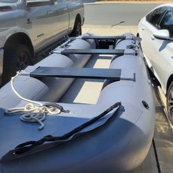 14ft Inflatable boat 6hp outboard