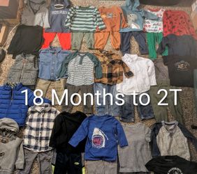 Boy's Sizes 18 Months to 2T Bundle 