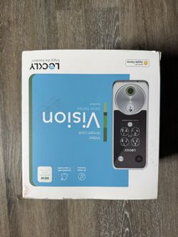 Lockly Vision 2K Video Zeno Satin Nickel Deadbolt Wifi Doorbell Smart Lock,Home Key,Night Vision,Fingerprint, Siri/Alexa/Google