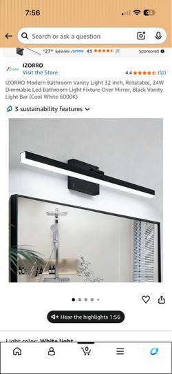 Bathroom Vanity Light 32 inch