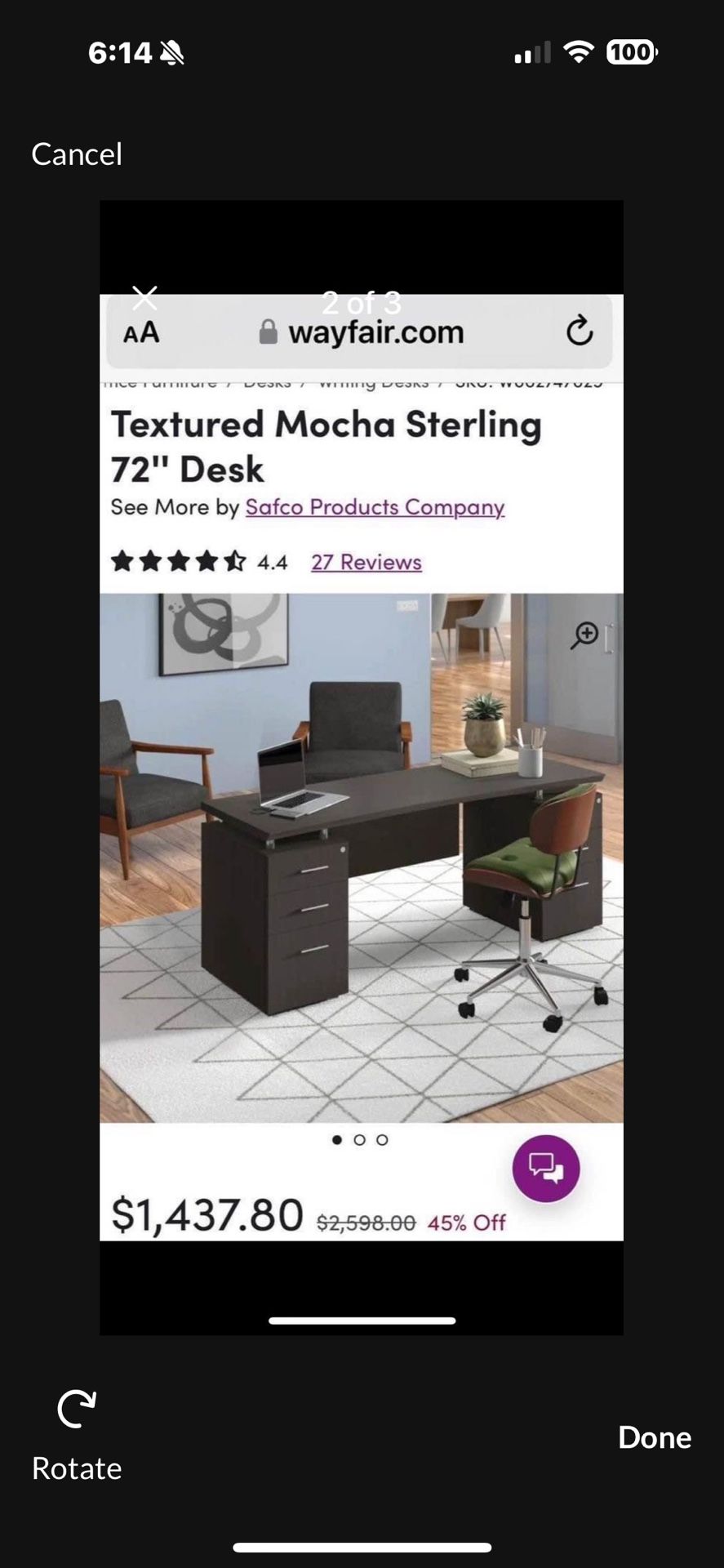 Office Desk With Drawers, Computer Desk