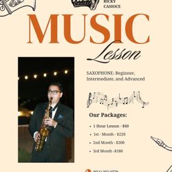 Music Lessons - Saxophone, Flute, Clarinet