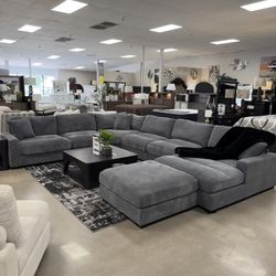 King Upholstered Storage Bed with LED Lighting