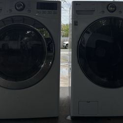 Lg Front Load Washer and Dryer (We Deliver)